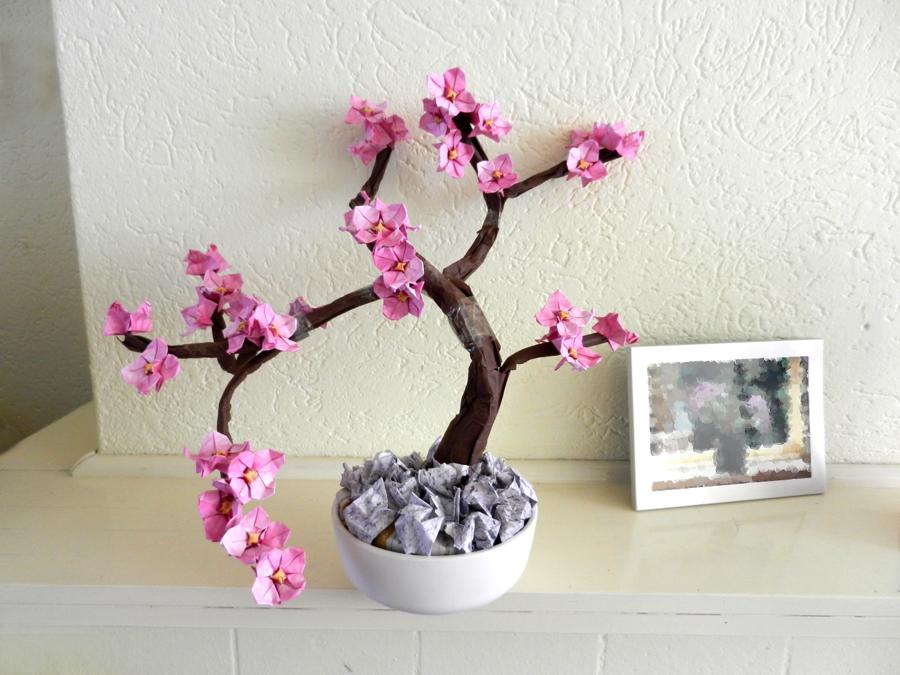 Bonsai Origami Dogwood Tree