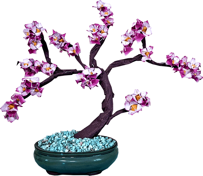 Bonsai Origami Dogwood Tree