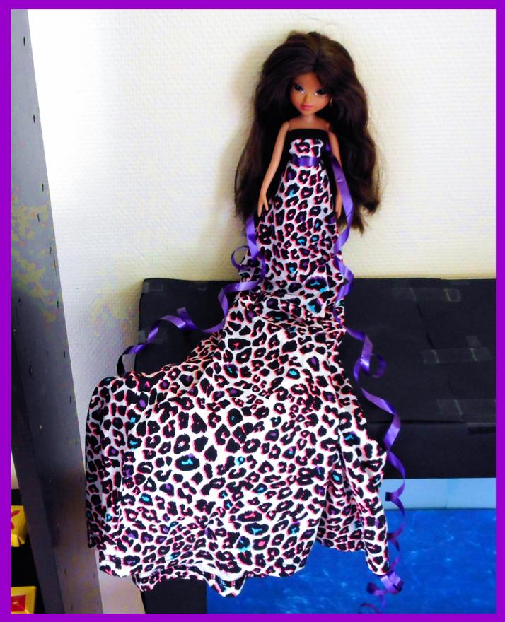 Tiger print doll dress