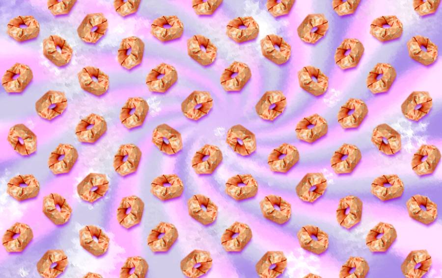Doughnuts background pattern