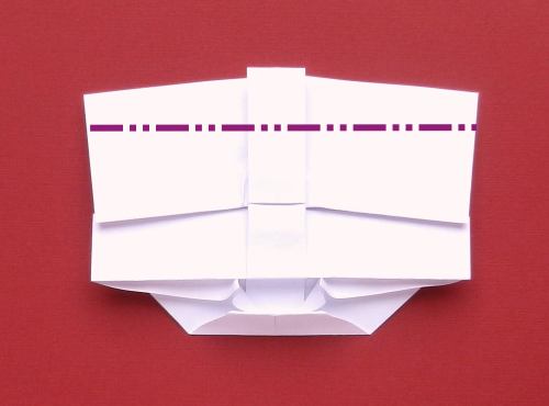 Origami Doodshoofd vouwen Origami Doodshoofd vouwen