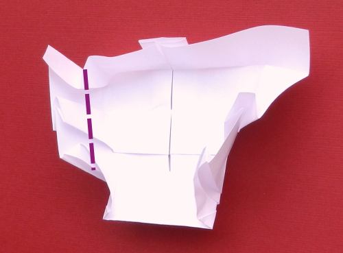 Origami Doodshoofd vouwen