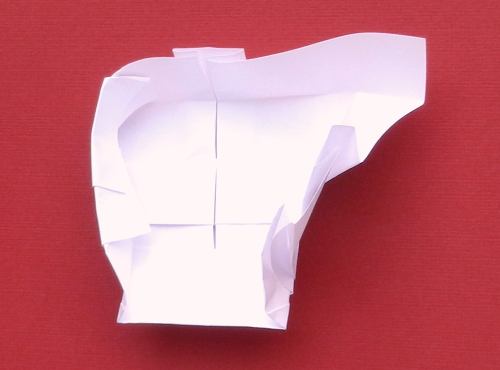 Origami Doodshoofd vouwen
