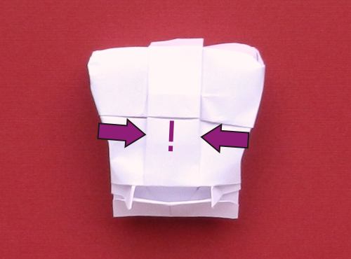 Origami Doodshoofd vouwen