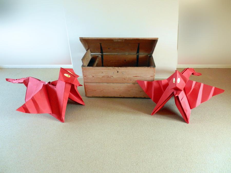 Origami draken Origami draken