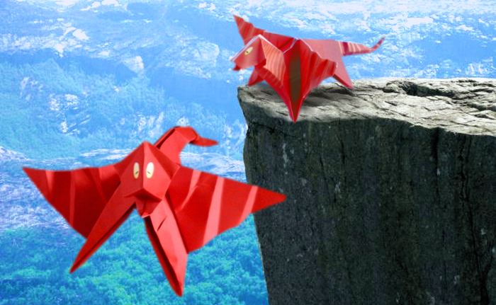 Origami draken