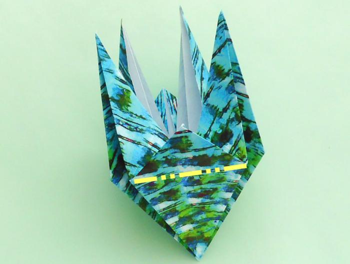 Origami Libelle vouwen