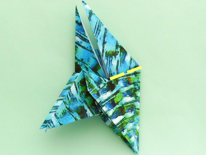 Origami Libelle vouwen