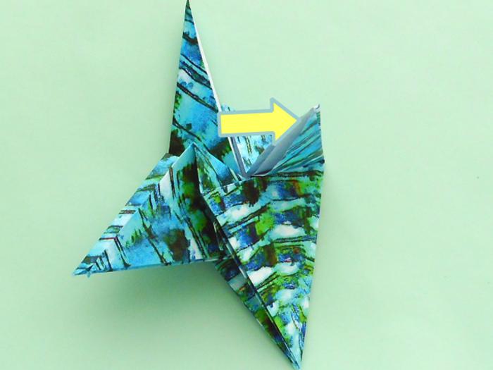 Origami Libelle vouwen