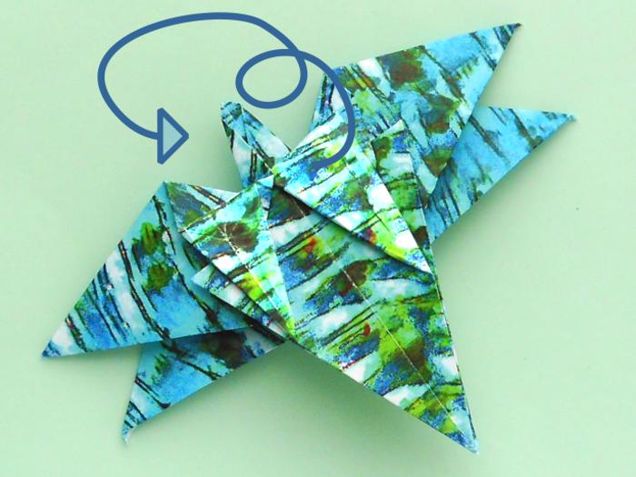 Origami Libelle vouwen