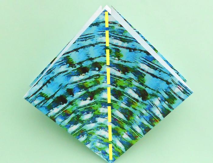 Origami Libelle vouwen