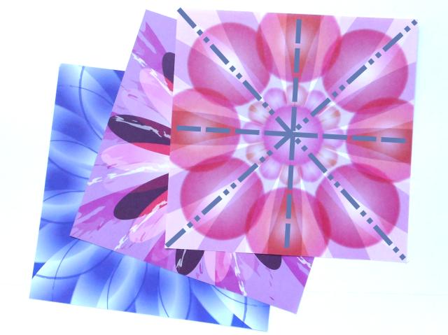Origami bloem vouwen Origami bloem vouwen