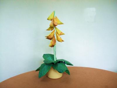 Origami bloem