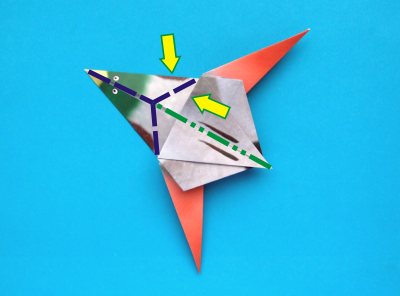 Origami Eend vouwen