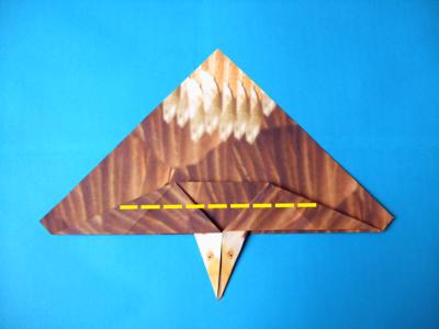 diagrammen voor een origami vliegtuigje