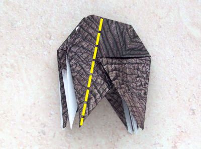 Origami Olifant vouwen