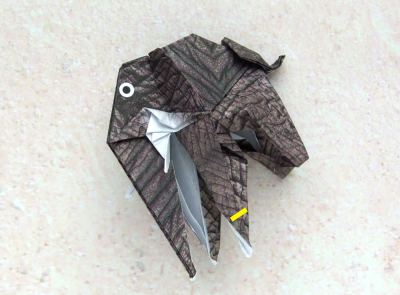 Origami Olifant vouwen