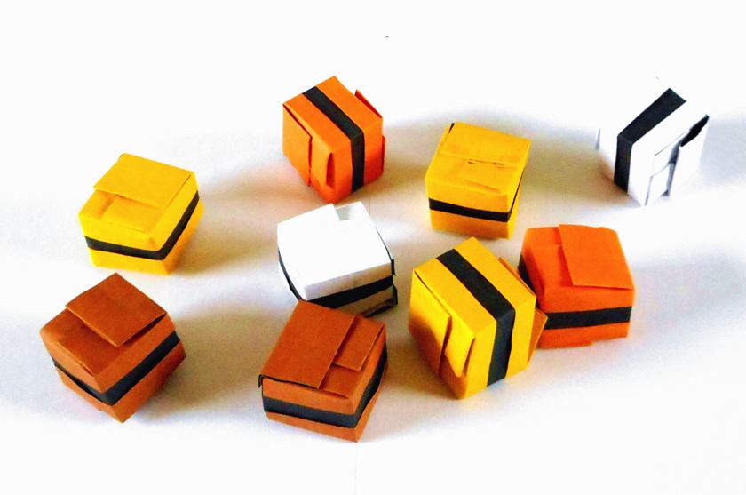 Origami Engels drop Origami Engels drop