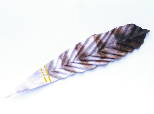 Fold an Origami feather