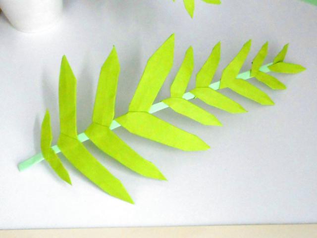 Origami Fern Leaf
