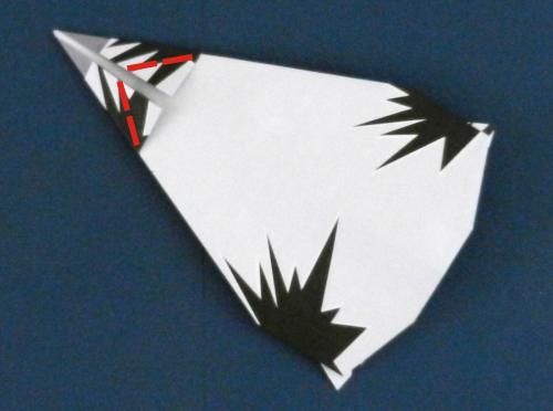 Een straaljager vouwen van papier Een straaljager vouwen van papier