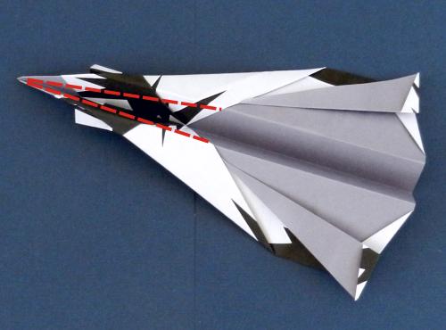 How to fold an origami Fighter Jet