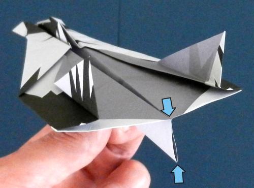 How to fold an origami Fighter Jet