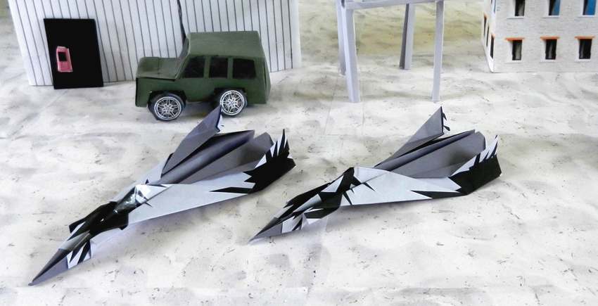 Origami straaljagers Origami straaljagers