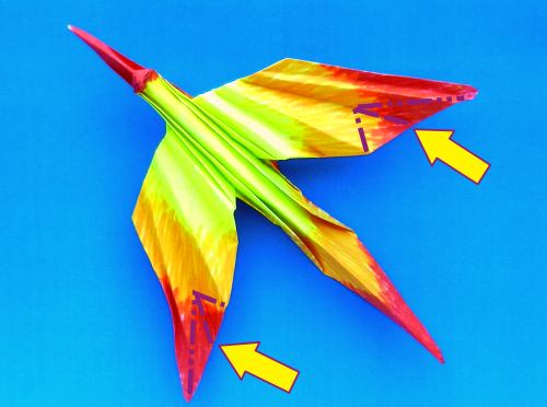 Origami Vuurvogel vouwen