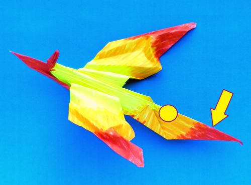 Origami Vuurvogel vouwen