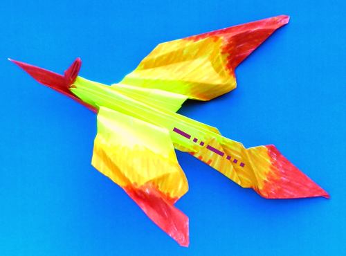 Origami Vuurvogel vouwen