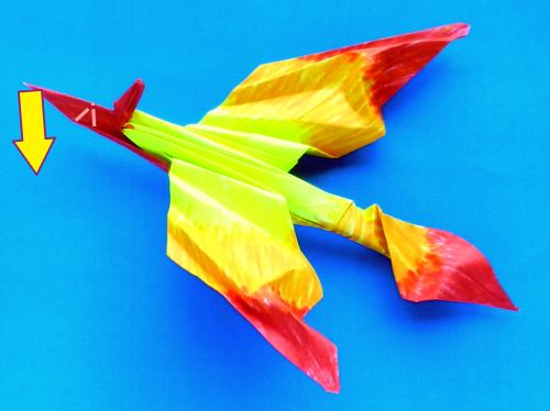 Origami Vuurvogel vouwen