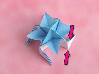 how to fold an origami fireworks flower