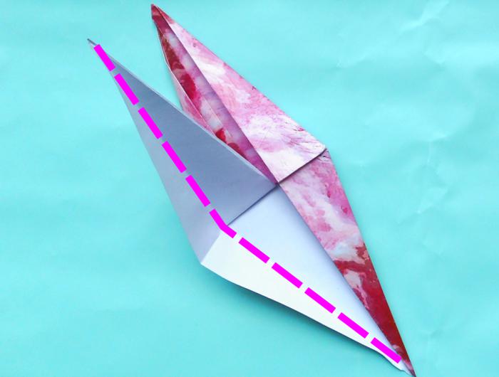 Origami Flamingo vouwen Origami Flamingo vouwen