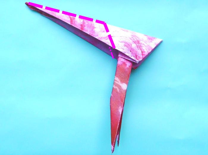 Origami Flamingo vouwen