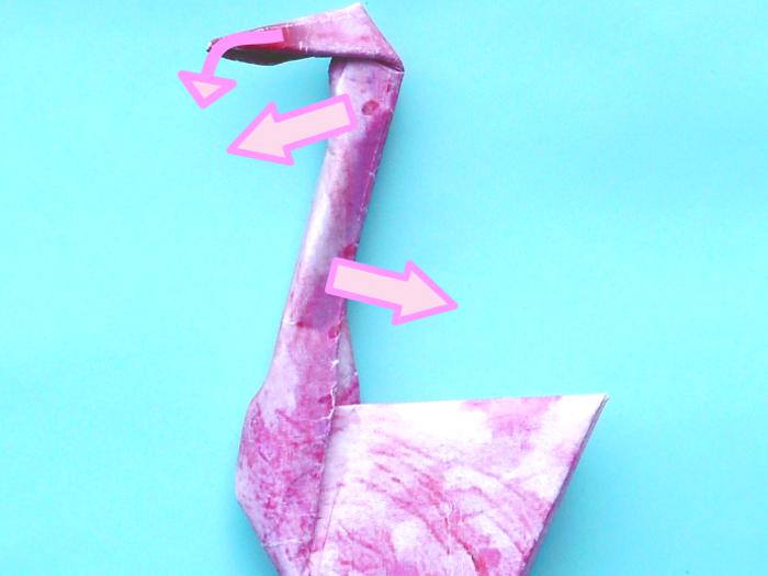 Origami Flamingo vouwen