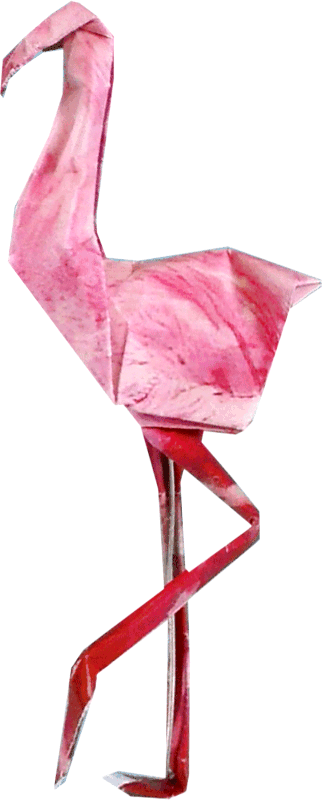 Origami Flamingo