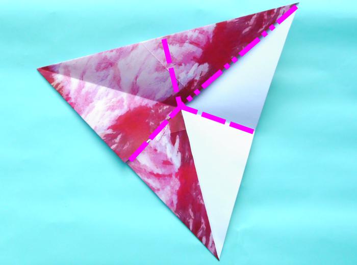 Origami Flamingo vouwen Origami Flamingo vouwen