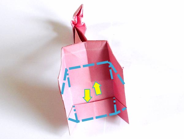 Make an Origami Flamingo Box