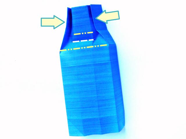 Origami flesje vouwen Origami flesje vouwen