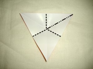 diagrammen voor een origami bloem