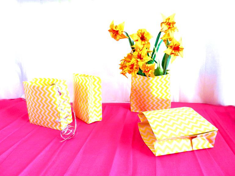 Zakjes van papier voor bloemen Zakjes van papier voor bloemen