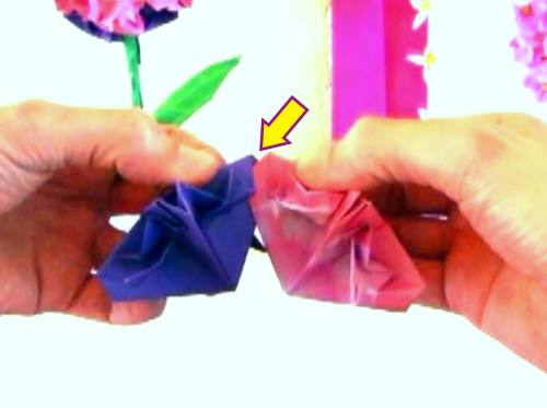 Make an Origami Flower Ball Tree