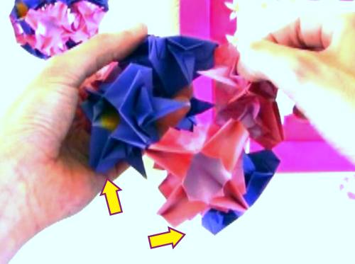 Make an Origami Flower Ball Tree