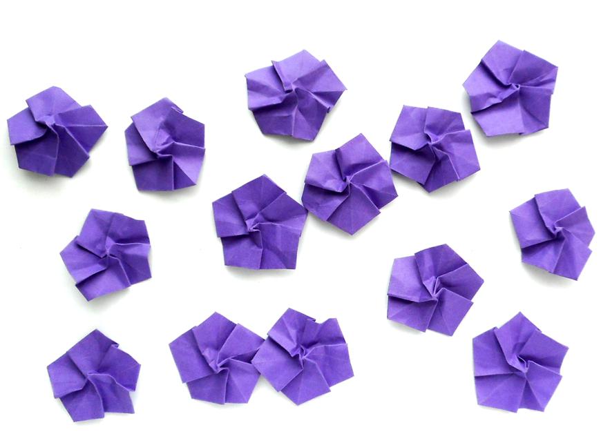 Origami flowers