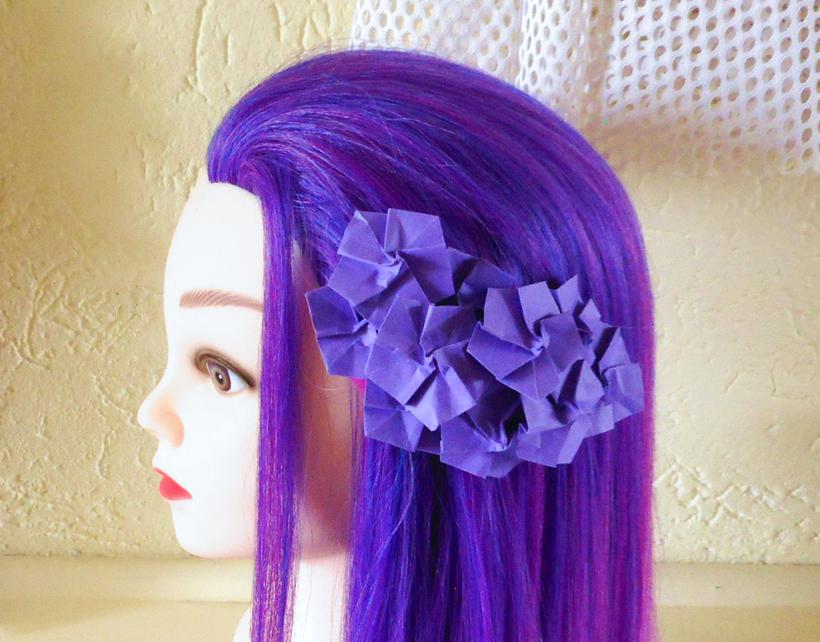 Origami Flower Hair Piece