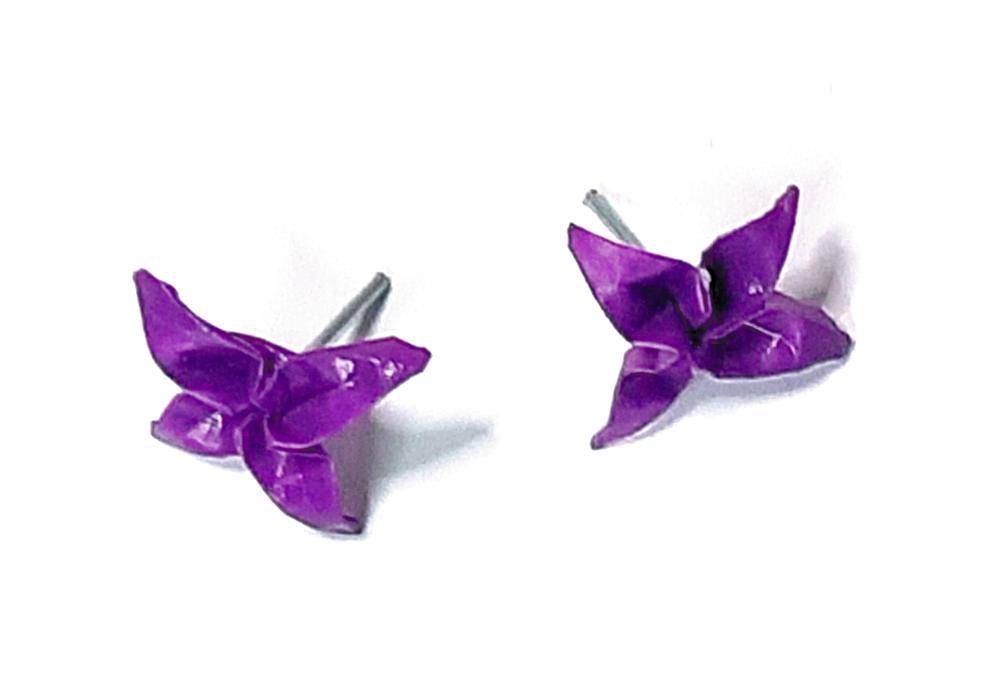 Origami Bloem Oorstuds