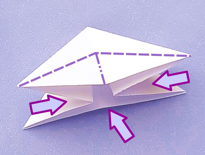 Origami Bloem Stud maken