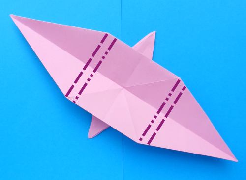 Folding an Origami Flying Pig