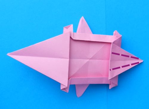 Folding an Origami Flying Pig